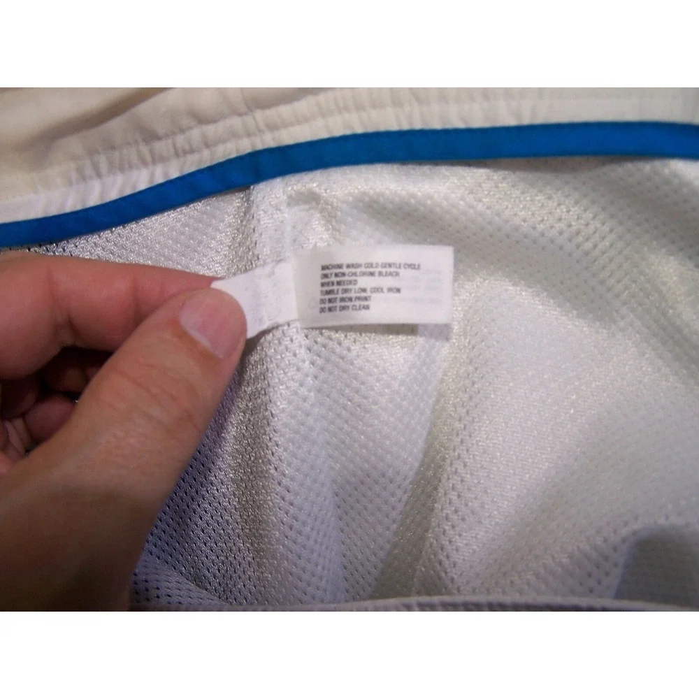 Gap Swim‎ Men's Medium M 34X7 Board Shorts Mesh Classic Trunks White Black Blue